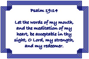 Psalm 19 14 2WBL